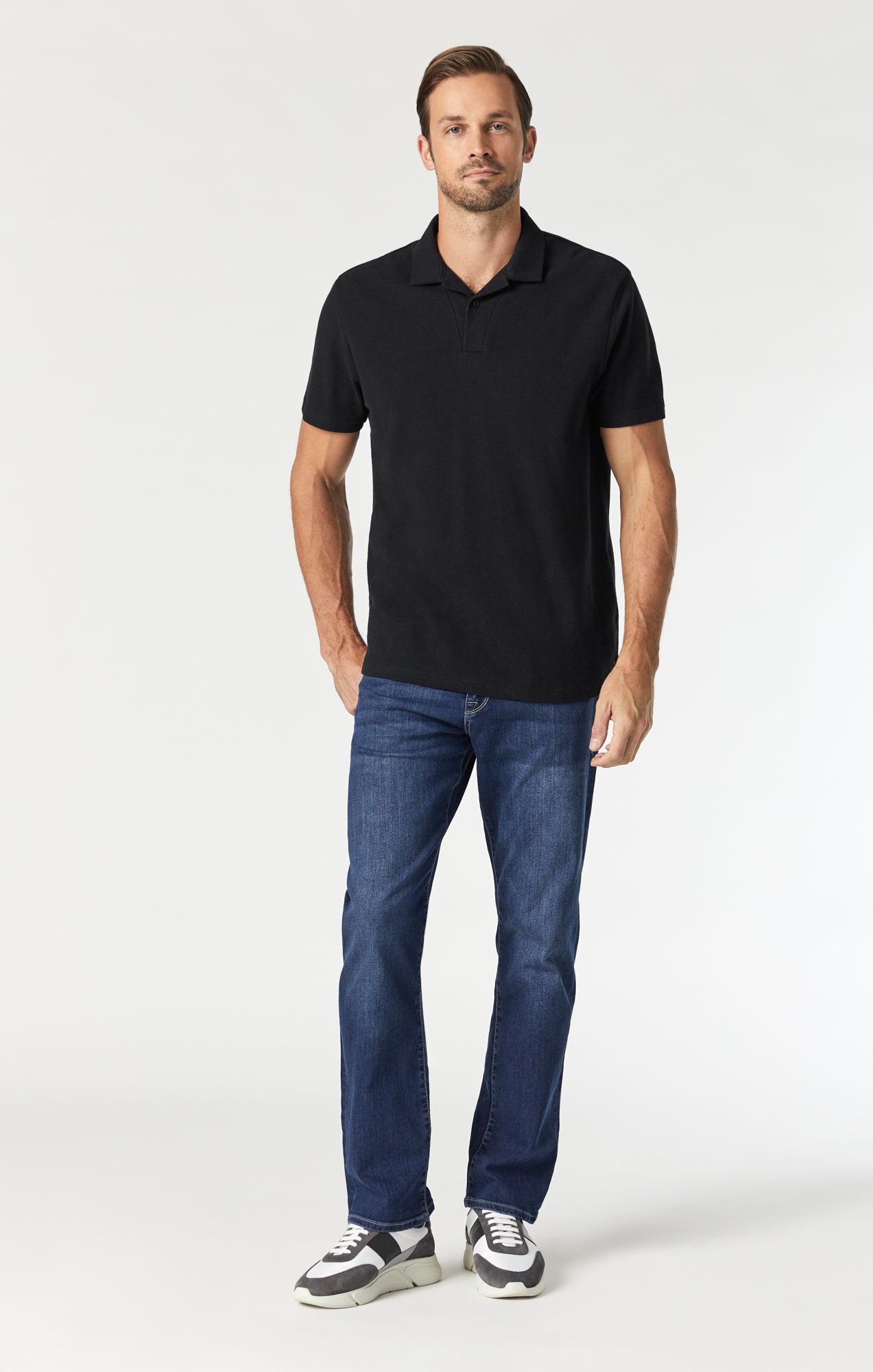 MATT RELAXED STRAIGHT LEG IN MID INDIGO COOPER - Mavi Jeans