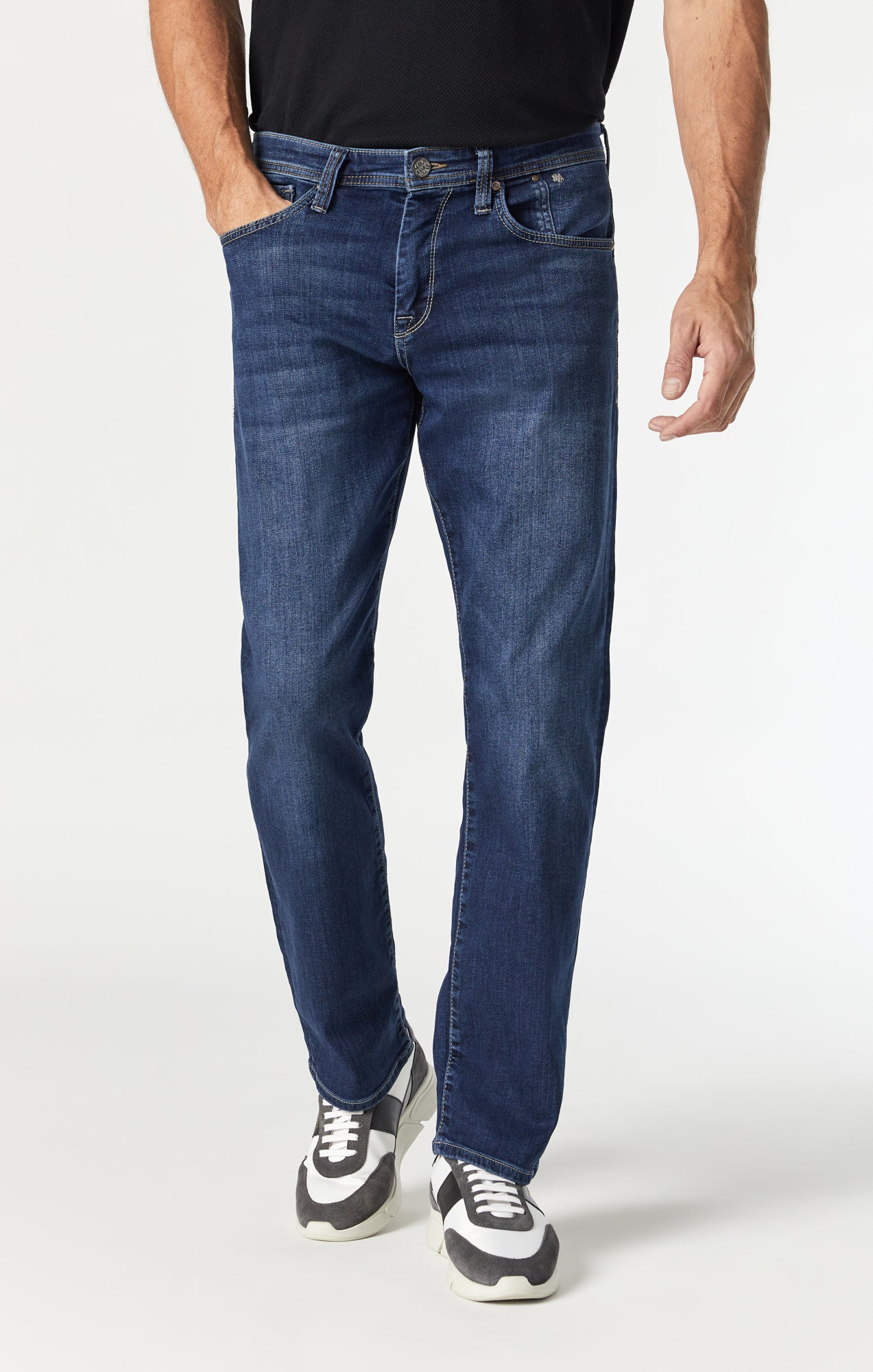 MATT RELAXED STRAIGHT LEG IN MID INDIGO COOPER - Mavi Jeans