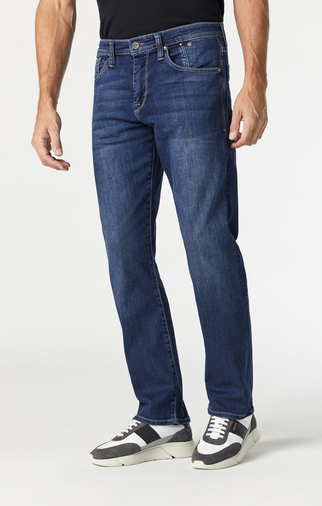 MATT RELAXED STRAIGHT LEG IN MID INDIGO COOPER - Mavi Jeans