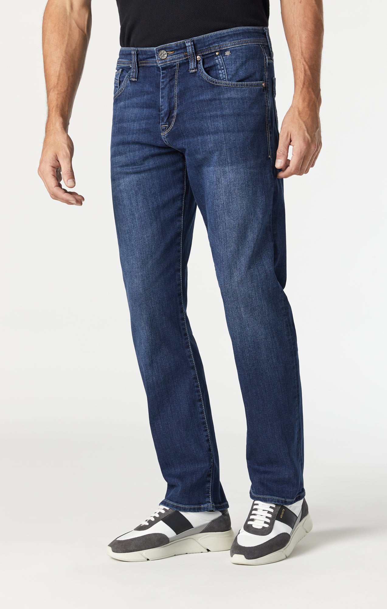 MATT RELAXED STRAIGHT LEG IN MID INDIGO COOPER - Mavi Jeans