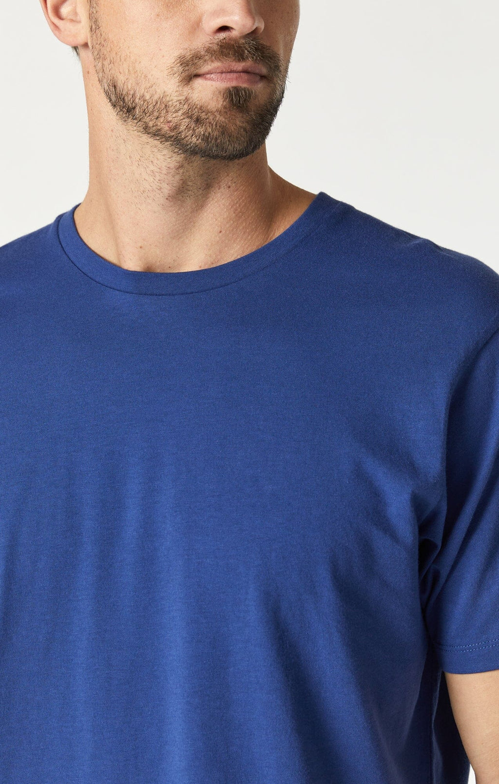 CREW NECK T-SHIRT IN TWILIGHT BLUE - Mavi Jeans