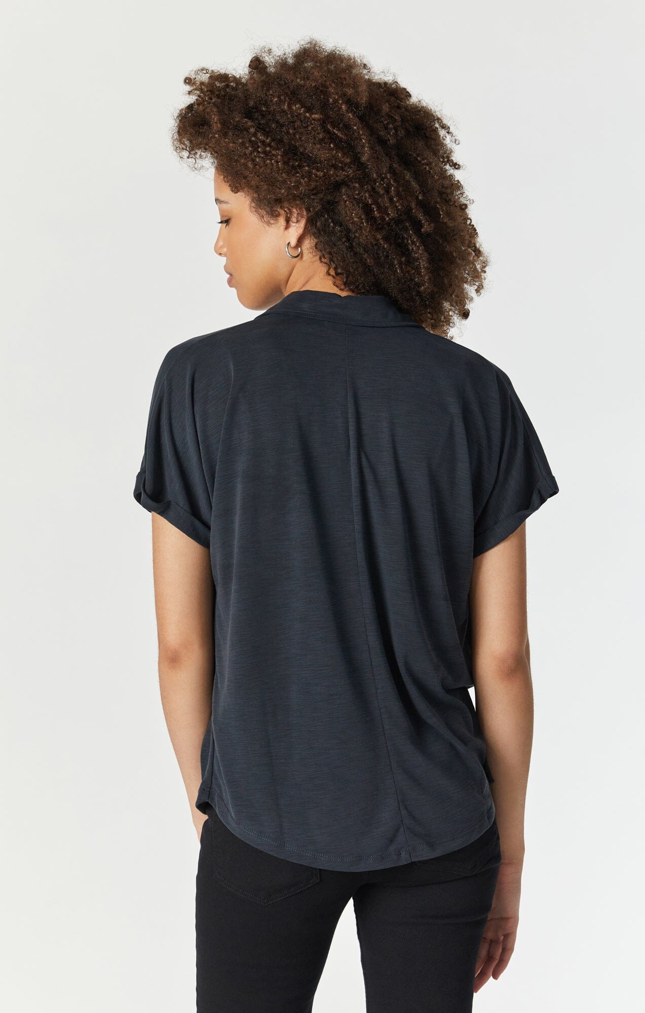 Black t shirt shop under button down