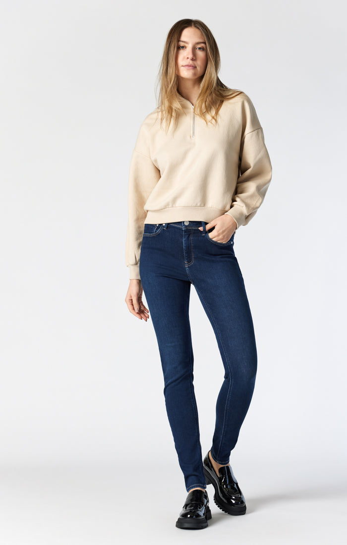 Mavi Jeans Tess Crop Skinny Jeans Double White Supersoft