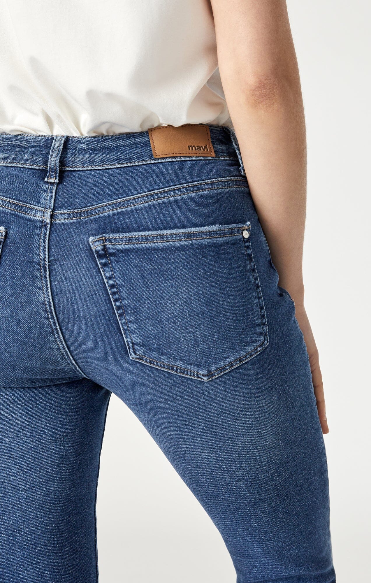 VIOLA STRAIGHT LEG IN DARK USED FLEX BLUE - Mavi Jeans