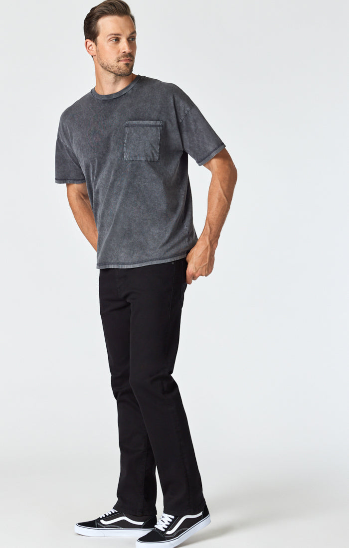 MATT RELAXED STRAIGHT LEG JEANS IN DOUBLE BLACK SUPERMOVE - Mavi Jeans