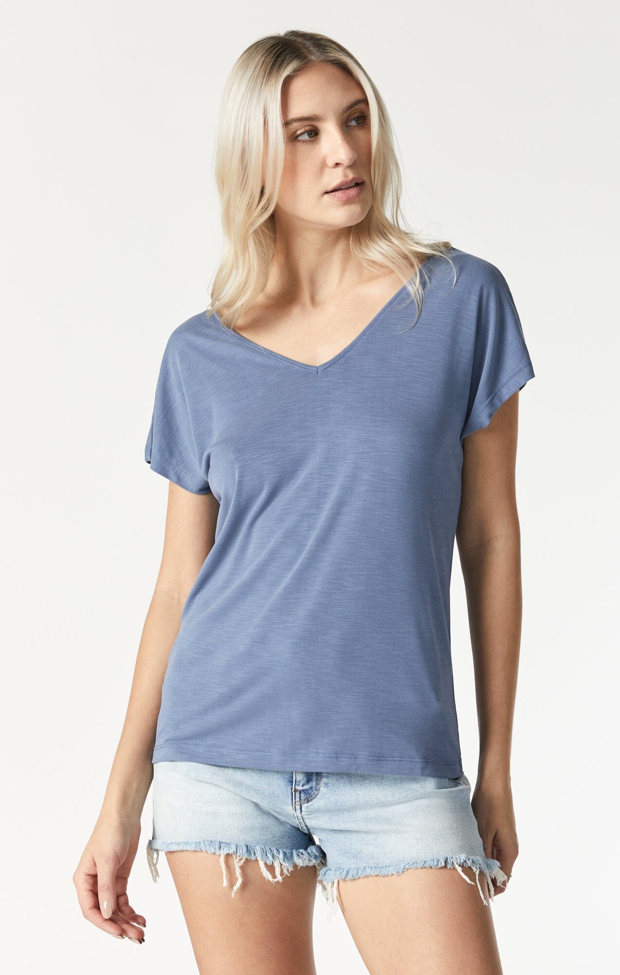 T-Shirt Sleeve Horizon Blue Women\'s Mavi Short In