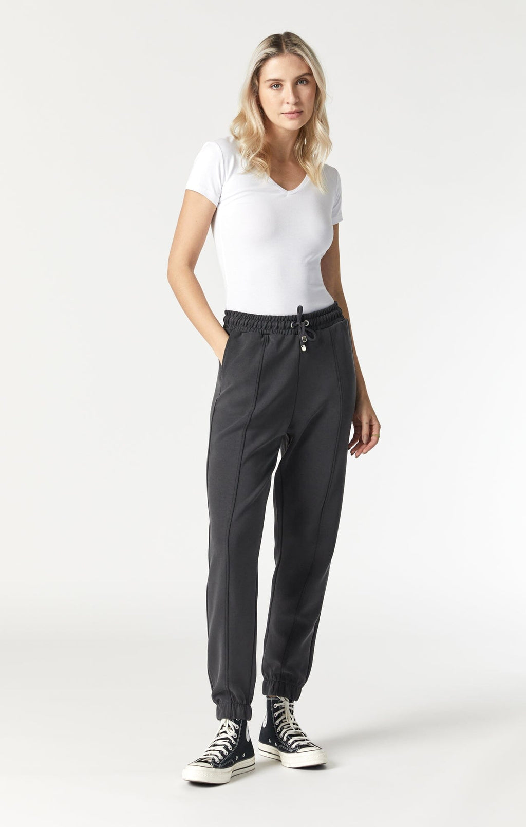 LUXE TOUCH SWEATPANTS IN BLACK - Mavi Jeans