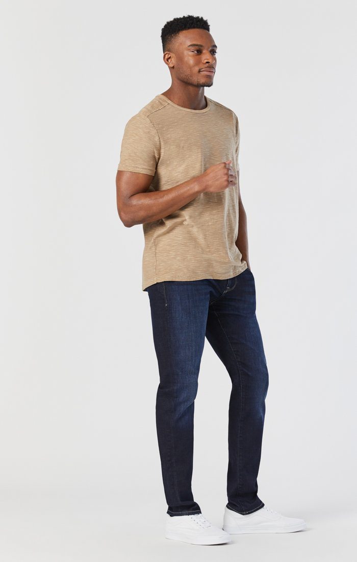 JAKE SLIM LEG IN RINSE BRUSHED FEATHER BLUE - Mavi Jeans