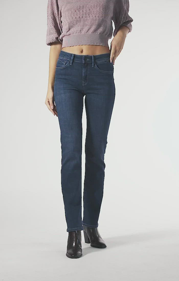 KENDRA STRAIGHT LEG IN DARK BLUE SUPERSOFT - Mavi Jeans