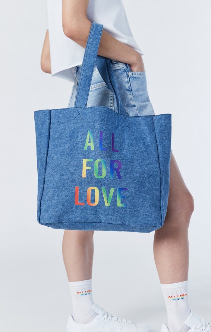 ALL FOR LOVE DENIM TOTE BAG - Mavi Jeans