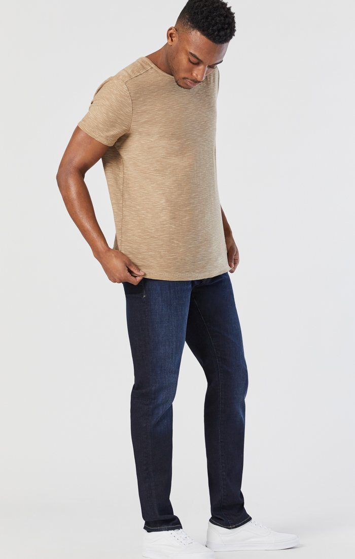 JAKE SLIM LEG IN RINSE BRUSHED FEATHER BLUE - Mavi Jeans